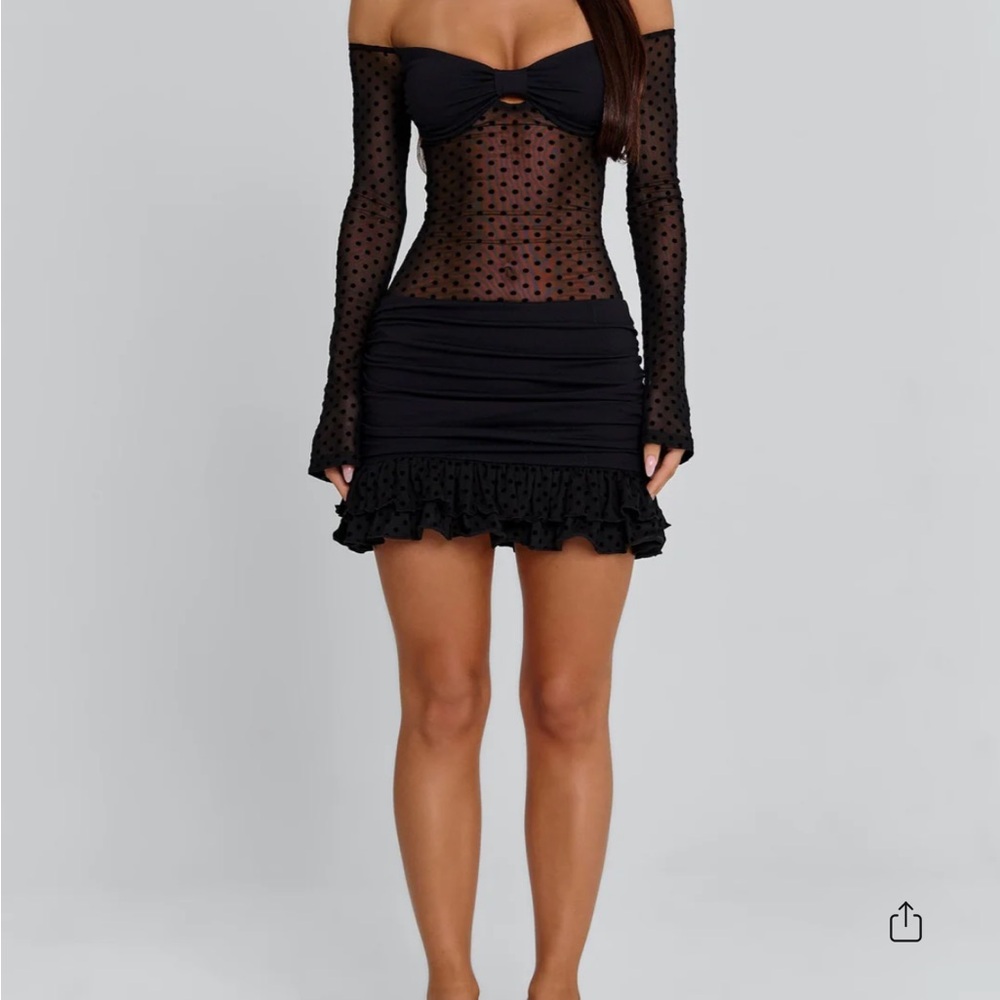 black mini outcast dress